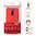 Flexi Slim Carbon Fibre Case for Oppo R17 Pro - Brushed Red